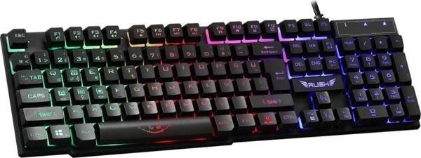 RUSH RK112 Q USB MEKANİK HİS İNGİLİZCE KLAVYE,SİY - Image 1