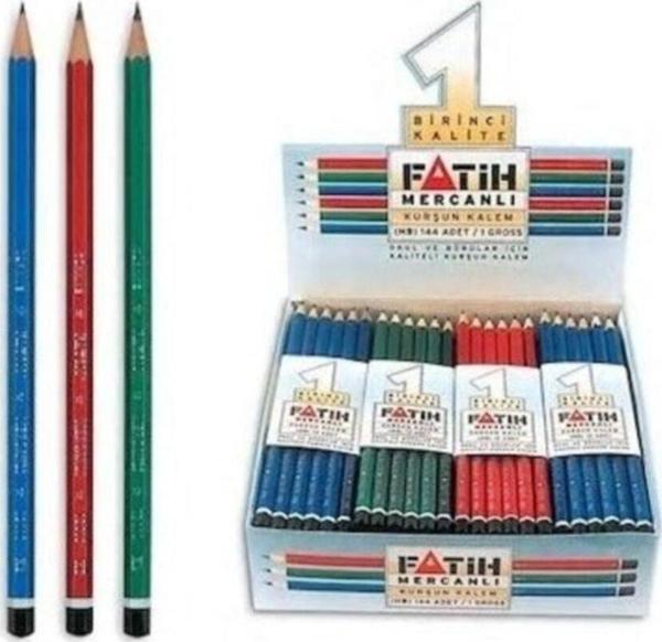 Fatih Mercanlı Kurşun Kalem 144 Adet (1 Paket, 12 Düzine) - Image 1