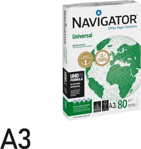 Navigator Fotokopi Kağıdı 500 LÜ A3 80 Gram Beyaz - Image 1