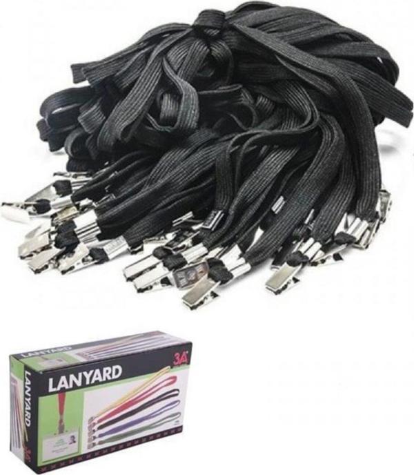 3A Yaka Kartı Ipi Siyah 150 Li (1 Paket 150 Adet) - Image 1