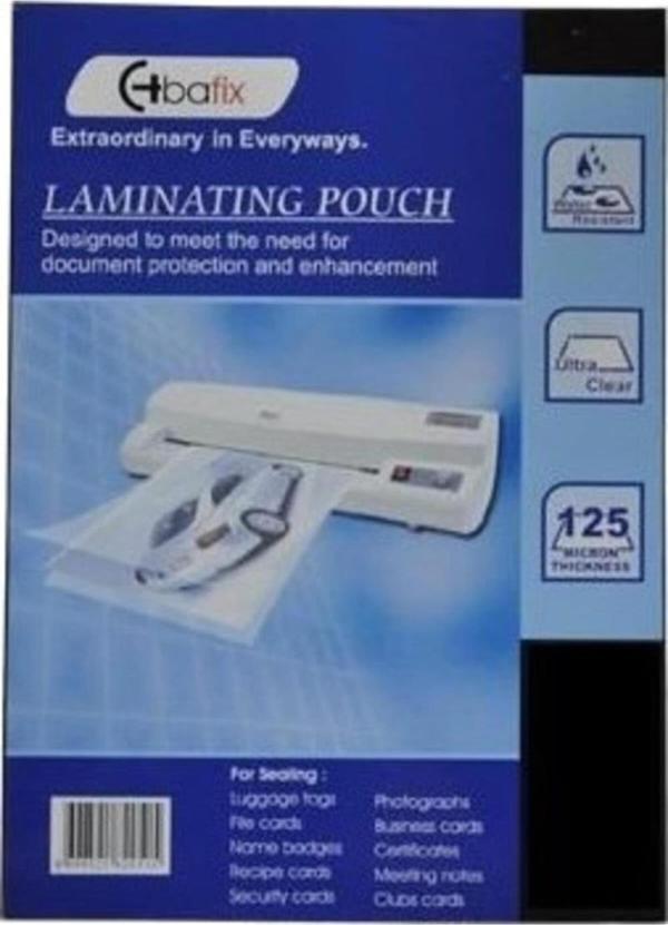 Bafix Laminasyon Filmi A3 125 Micron 100 Lü (1 Paket 100 Adet) - Image 1