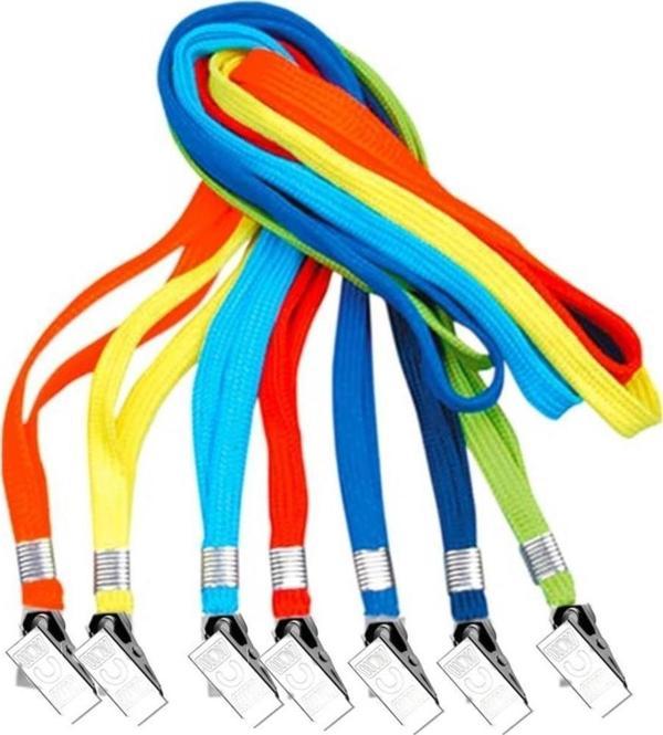 Colors Kart Askı İpi Metal Klipsli Açık Kahve (50 Li Paket) - Image 1