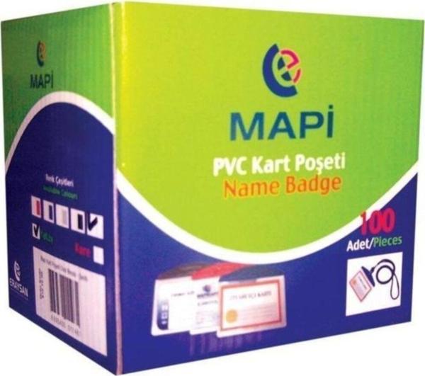 Mapi Pvc Kart Poşeti (54mm x 86mm) 100 Lü Beyaz (100 Lü Paket) - Image 1