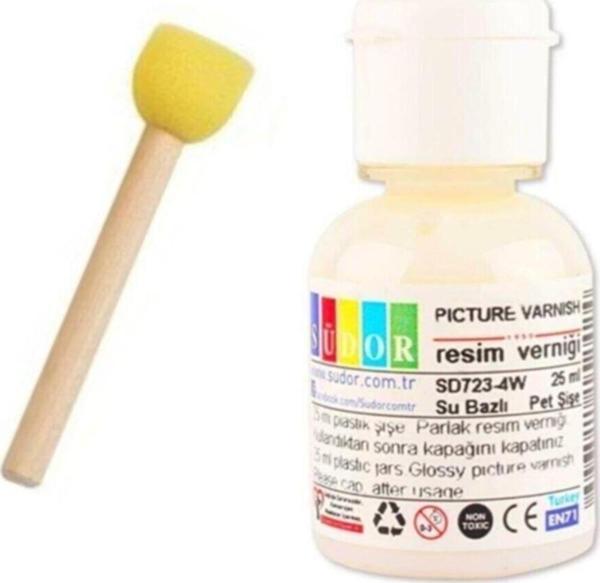 Südor Resim Verniği Ve Tampon Fırça Set - Image 1