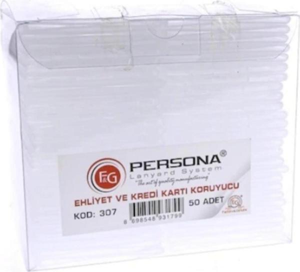 Persona Ehliyet Ve Kredi Kartı Kabı 50 Li (1 Paket 50 Adet) - Image 1