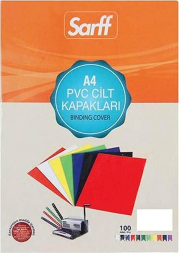 SARFF A-3 Cilt Kapağı 160 Micron Şeffaf 100 Lü (1 Paket 100 Adet) - Image 1