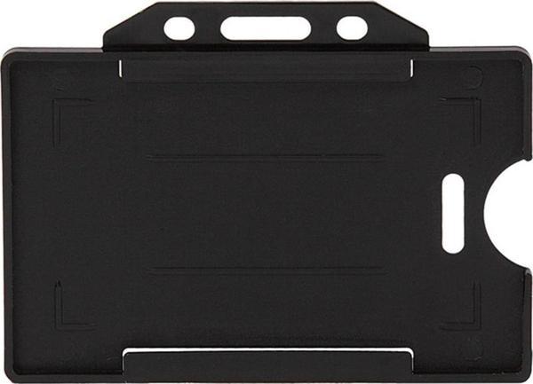 Sarff Kart Kabı Muhafaza Yatay Siyah 50 Li (1 Paket 50 Adet) - Image 1