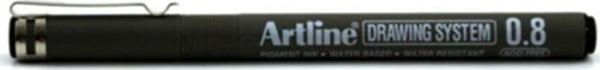 Artline Teknik Çizim Kalemi 0.8 MM Siyah (12 Li Paket) - Image 1