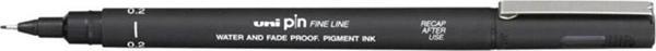 Uni-Ball Teknik Çizim Kalemi Akrilik Uçlu Fine Line Pin 0.2 Mm Siyah (12 Li Paket) - Image 1