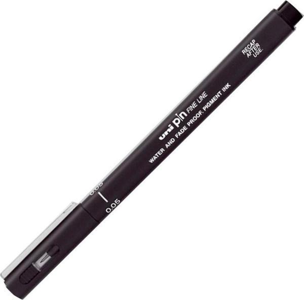 Uni-Ball Teknik Çizim Kalemi Akrilik Uçlu Fine Line Pin 0.5 Mm Siyah (12 Li Paket) - Image 1