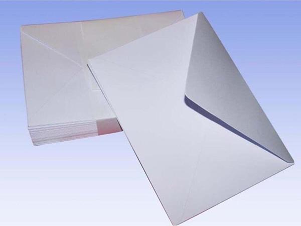 Asil Doğan Davetiye Zarfı Extra 9 x 14 Cm 110 GR Beyaz (500 Lü Paket) - Image 1