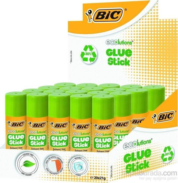 Bic Stick Yapıştırıcı Ecolutions Solventsiz Stick Yapıştırıcı 21 Gram (20 Adet) - Image 1