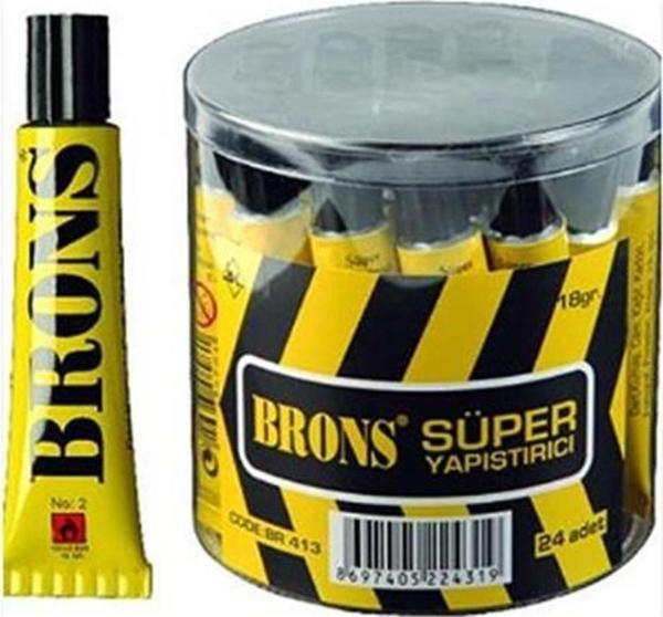 Brons Sıvı Yapıştırıcı Solventsiz Süper Sıvı Yapıştırıcı 18 Gram (24 Lü Paket) - Image 1