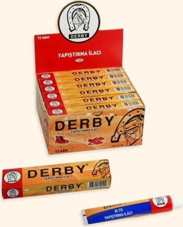 Derby Sıvı Yapıştırıcı Küçük 40 GR Tüp Kontakt Yapıştırıcı N.78 (12 Tüp Yapıştırıcı) - Image 1