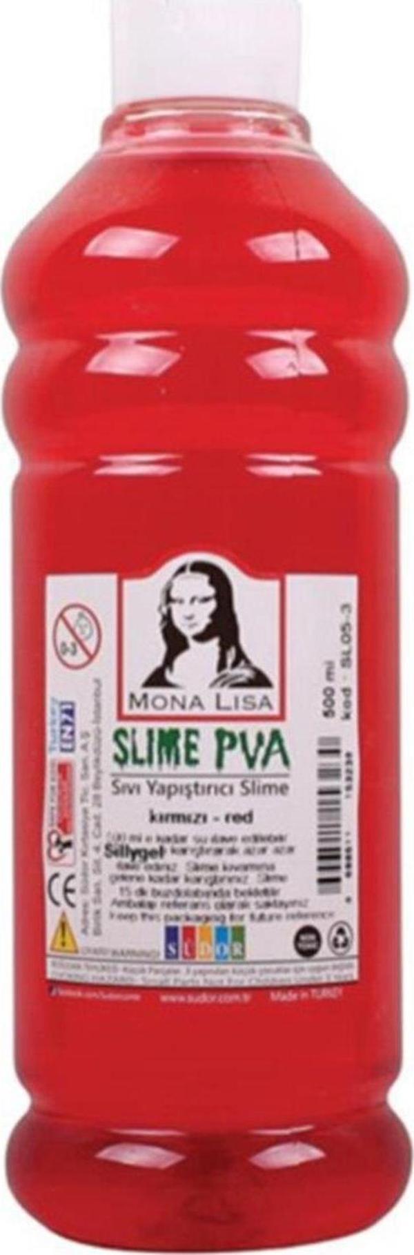 Monalisa Sıvı Yapıştırıcı Slime 500 ML Kırmızı Slaym - Image 1