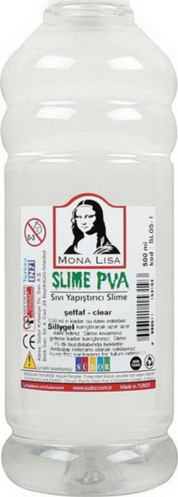 Monalisa Sıvı Yapıştırıcı Slime 500 ML Şeffaf Slaym Jeli - Image 1
