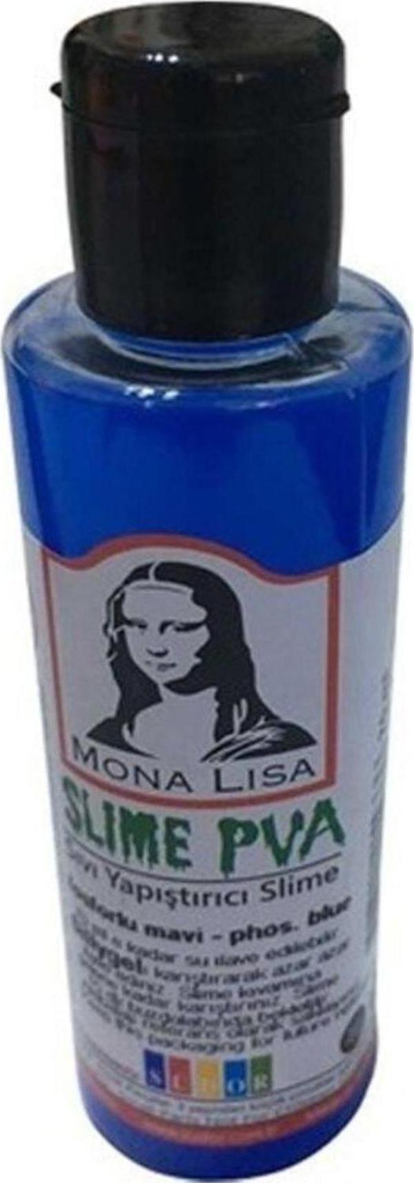 Monalisa Sıvı Yapıştırıcı Slime 70 ML Fosforlu Mavi SL01-13 (12 Li Paket) - Image 1