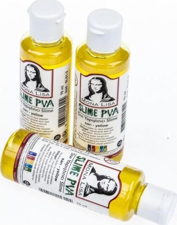Monalisa Sıvı Yapıştırıcı Slime 70 ML Sarı SL01-2 (12'Li Paket) - Image 1