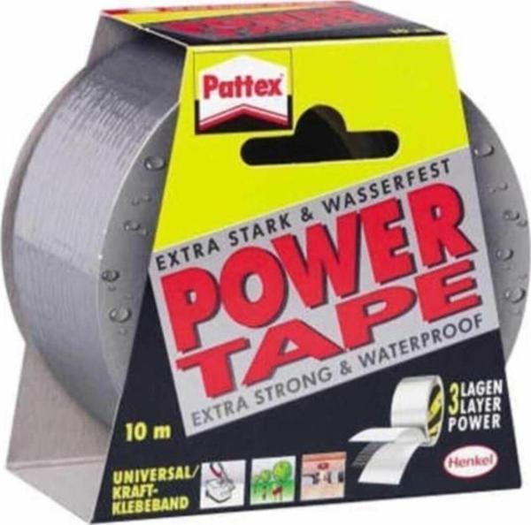 Pattex Özel Amaçlı Bant Power Tamir ve Yalıtım 50 mm x 10 Metre Gri - Image 1