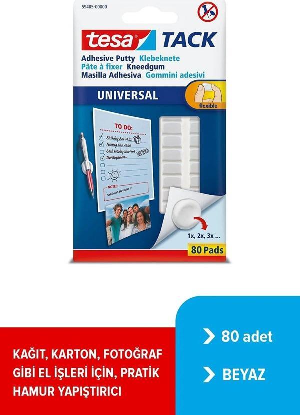 Tesa Tack Beyaz Hamur Yapıştırıcı 80 Adet - Image 1