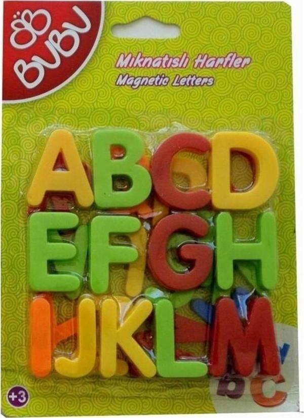 Bu-Bu Mıknatıslı Harflar 26 Parça Mıknatıslı Harf - Image 1