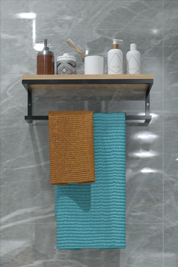 Retodesign Banyo Rafı, Duvar Rafı, Havlu Rafı 1002 - Image 1
