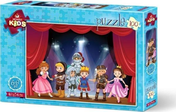 Art Çocuk Puzzle Tiyatrocular 100 Parça Puzzle - Image 1
