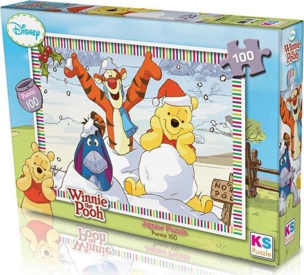 KS Games Winnie The Pooh Puzzle 100 Parça - Image 1
