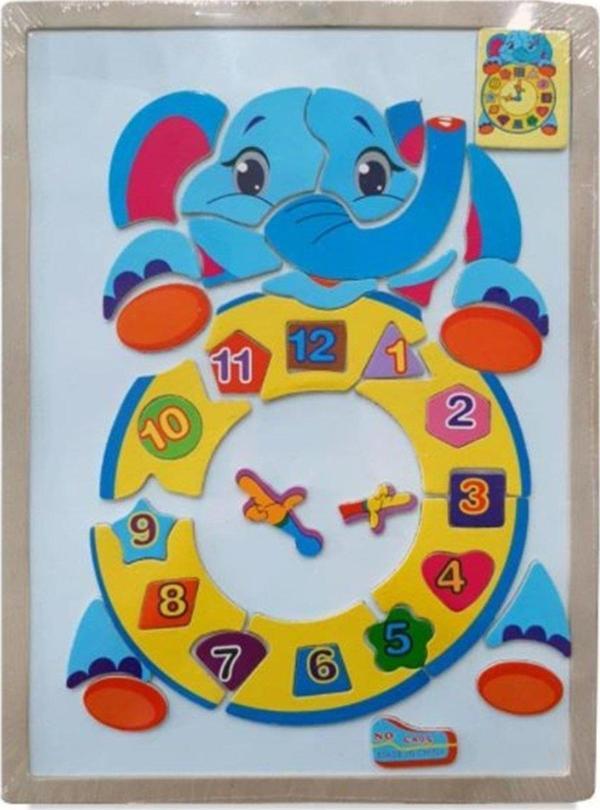 Sino Puzzle Ahşap Manyetik Saat (Karışık Model 1 Adet) - Image 1
