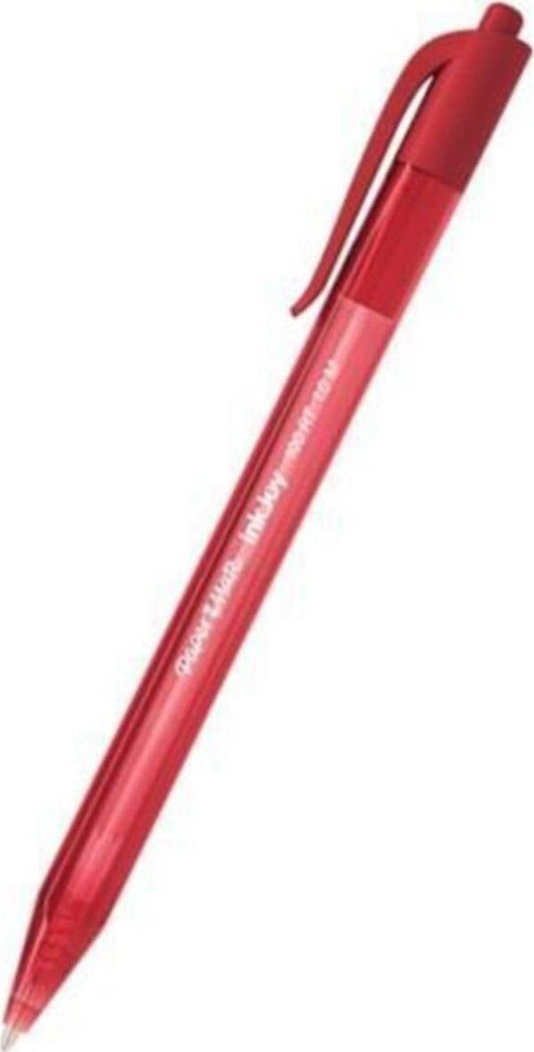 Paper Mate Tükenmez Kalem Inkjoy 100 RT 1.0 MM Kırmızı Basmalı (1 Paket 20 Adet) - Image 1