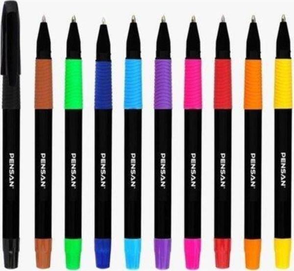 Pensan Sign Up 1 MM Renkli Tükenmez Kalem 10 Lu Paket (12 Adet 10 Lu Paket 120 Kalem) - Image 1