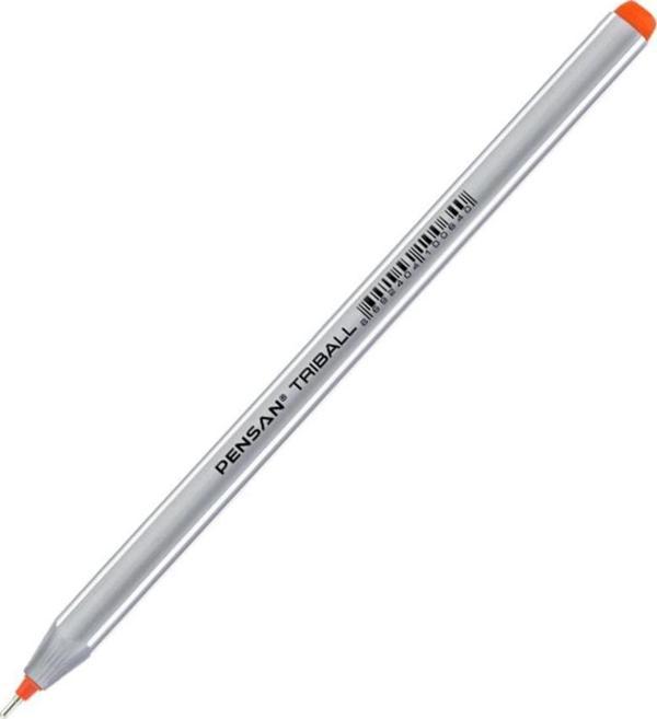 Pensan Tükenmez Kalem Triball 1.0 MM Bilye Uç Turuncu 12 Lİ (1 Paket 12 Adet) - Image 1