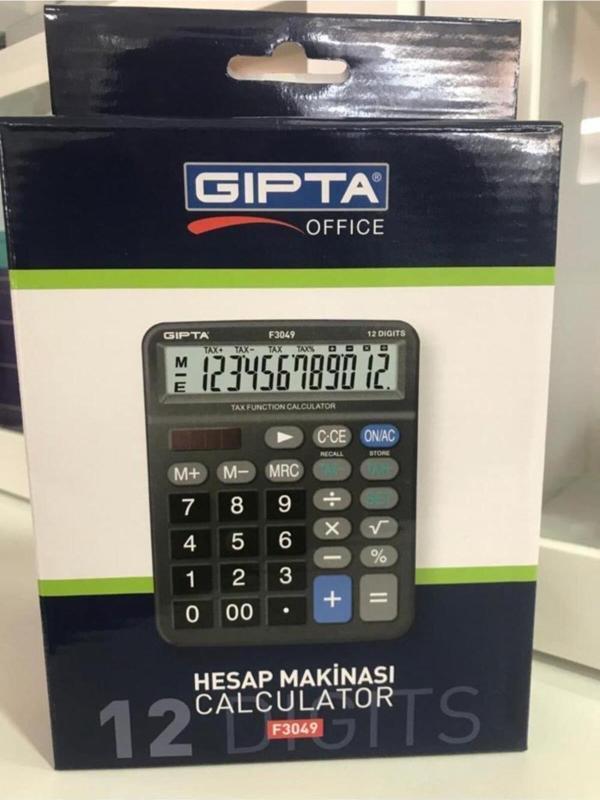 Gıpta 12 Haneli Vergi Fonksiyonlu Hesap Makinesi Masa Tipi - Image 1