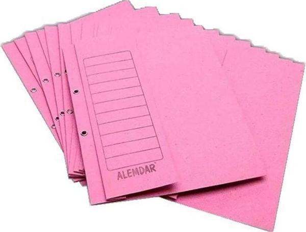 Alemdar Yarım Kapak Dosya Pembe 50'li Paket Alemdar Yarım Kapak Pembe Dosya - Image 1