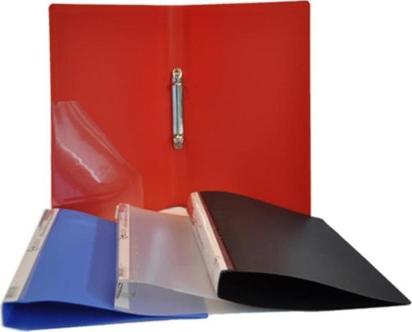 Bafix Halkalı Dosya 2 Halkalı A4 Kırmızı (35 Li Paket) - Image 1