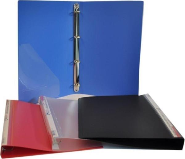 Bafix Halkalı Dosya 4 Halkalı A4 Mavi Dosya (35 Li Paket) - Image 1