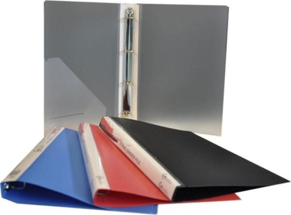 Bafix Halkalı Dosya 4 Halkalı A4 Şeffaf Dosya (30 Lu Paket) - Image 1