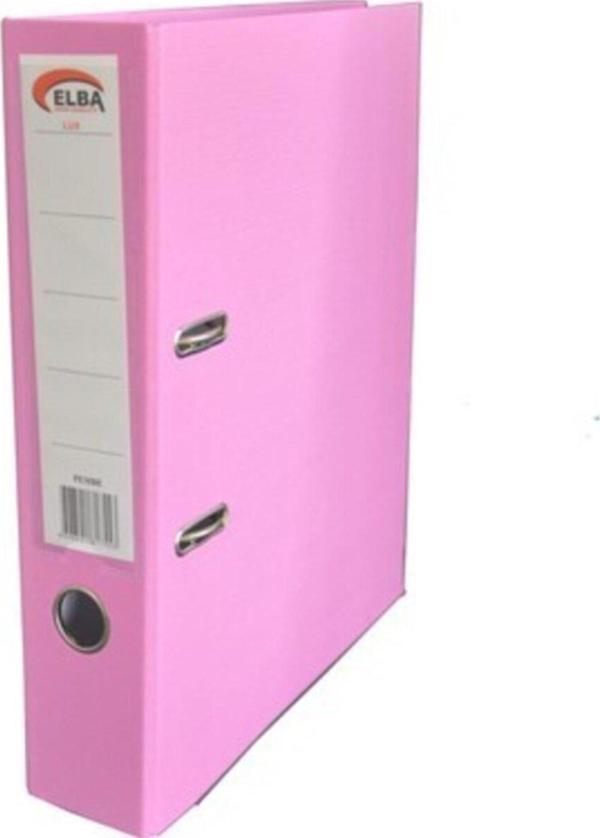 Elba Klasör Plastik Lüx Geniş Pembe Klasör (1 Koli 25 Adet) - Image 1