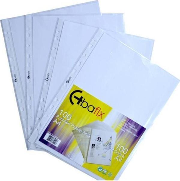 Bafix Poşet Dosya A4 Poşet Doya (1 Paket 100 Adet Poşet Dosya) - Image 1