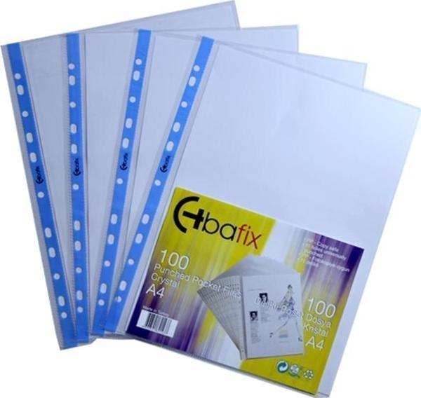 Bafix Poşet Dosya Kristal A4 (100 Lü Paket) - Image 1
