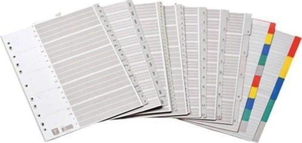 Bafix Seperatör 1-12 Rakamlı Plastik A4 Seperatör (25 Adet) - Image 1