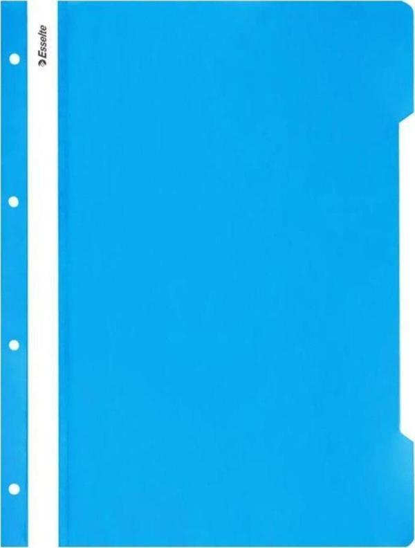 Esselte Telli Dosya Plastik A-4 Açık Mavi 50 Li 4199 (1 Paket 50 Adet) - Image 1