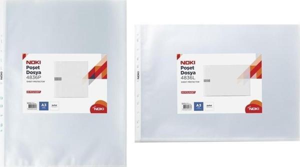 Noki A3 Poşet Dosya Dikey 25 Li Paket 90 Micron - Image 1