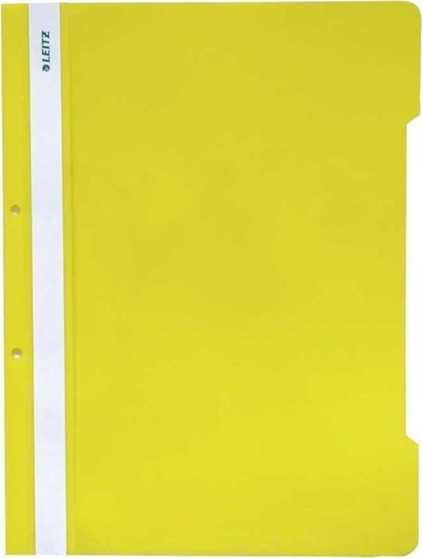 Leitz Telli Dosya Plastik Sarı L-4189 (50 Li Paket) - Image 1