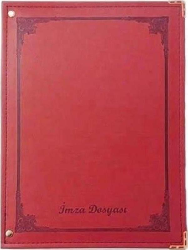 Önder İmza Dosyası ( Defteri ) Lüx 12'li Termo Deri Kapaklı Imza Dosyası - Image 1