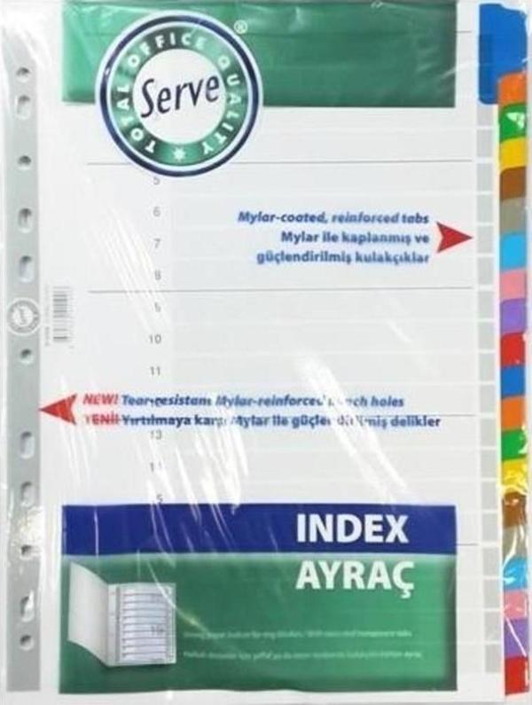 Serve Seperatör 20 Renkli Kağıt A4 SV-5526/K - Image 1