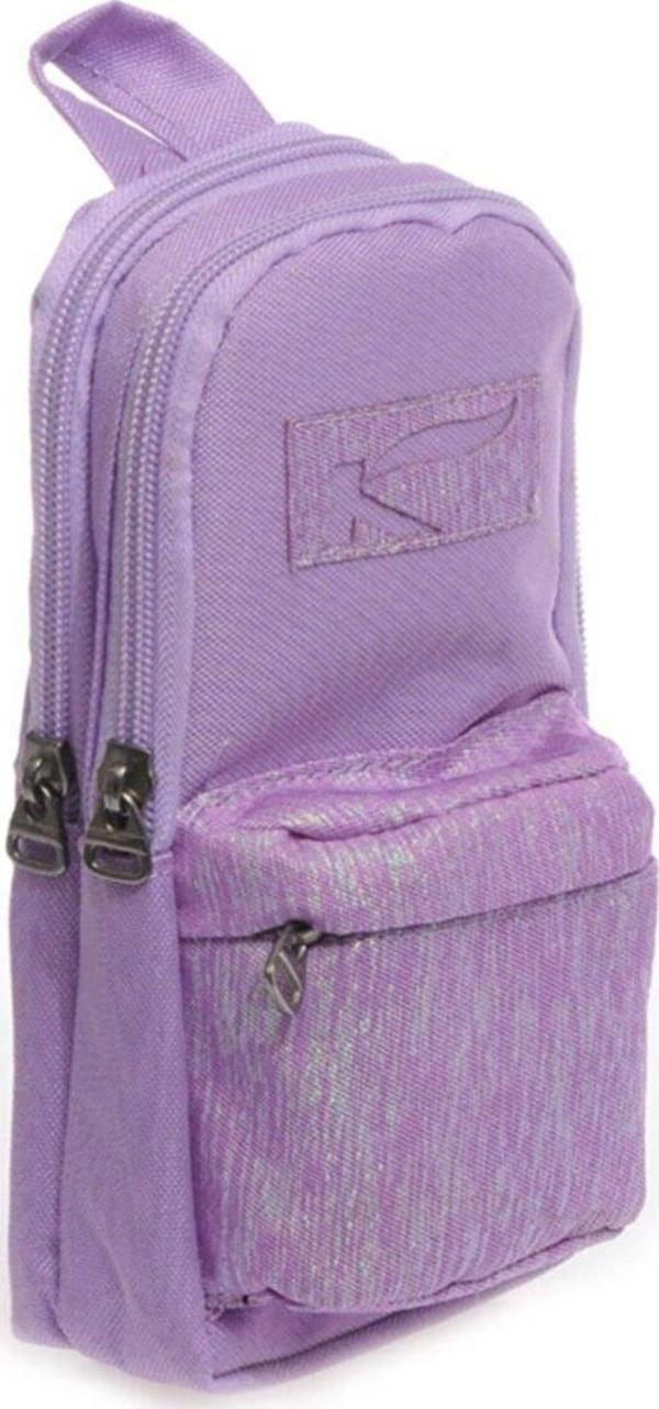 Kaukko Bright Simli Kalem Çantası (Kalemlik) Lila K2122 - Image 1