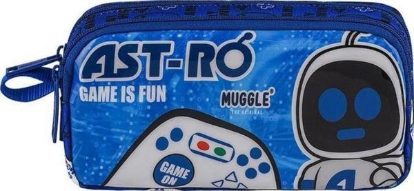Muggle Kalem Çantası Astro Mavi İki Bölmeli Kalemlik - Image 1