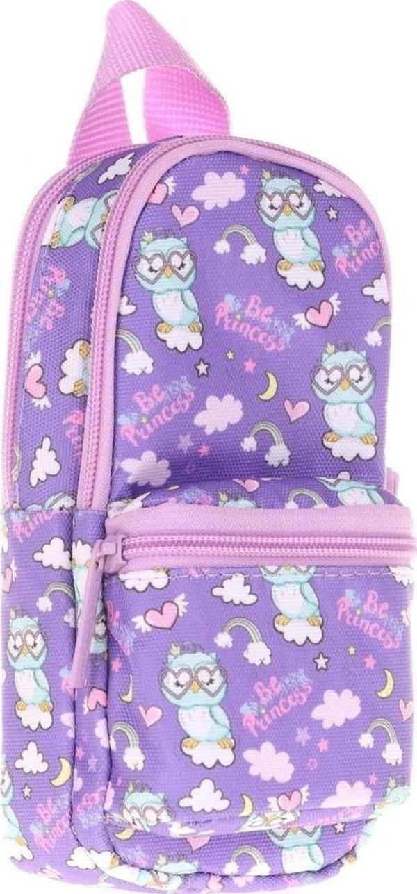 Kaukko Kalem Çantası Nature Junior Bag Owl Üç Bölmeli Kalem Çantası - Image 1