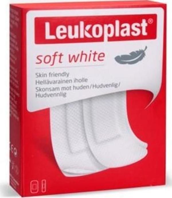Leukoplast Soft White 19mX72 mm (12 adet), 38X72mm (8 adet) 20 Adet Yara bandı - Image 1